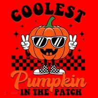 Halloween Coolest Pumpkin In The Patch Santa Hat thumb 1