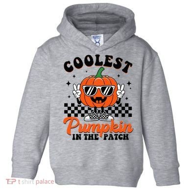 Halloween Coolest Pumpkin In The Patch Toddler Hoodie
