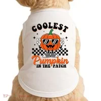 Halloween Coolest Pumpkin In The Patch Doggie Tank thumb 0