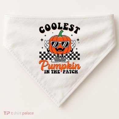Halloween Coolest Pumpkin In The Patch USA-Made Doggie Bandana