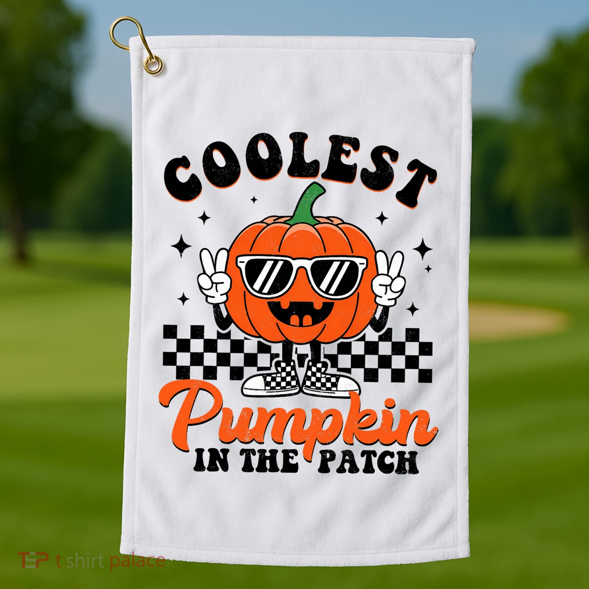 Halloween Coolest Pumpkin In The Patch Golf Towel