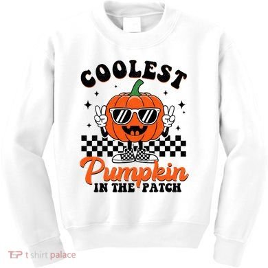 Halloween Coolest Pumpkin In The Patch Kids Sweatshirt