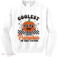 Halloween Coolest Pumpkin In The Patch Kids Sweatshirt thumb 0