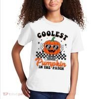 Halloween Coolest Pumpkin In The Patch Kids T-Shirt thumb 2