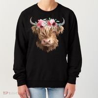 Highland Cow Painting Women's Sweatshirt thumb 0