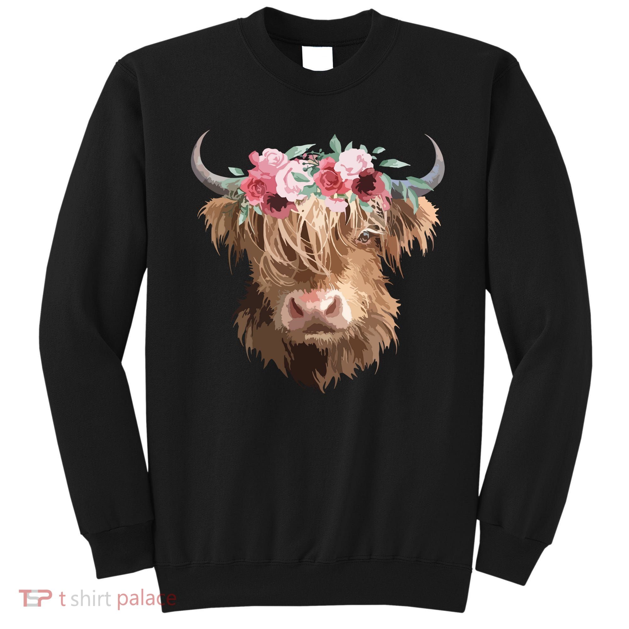 Highland Cow Painting Sweatshirt