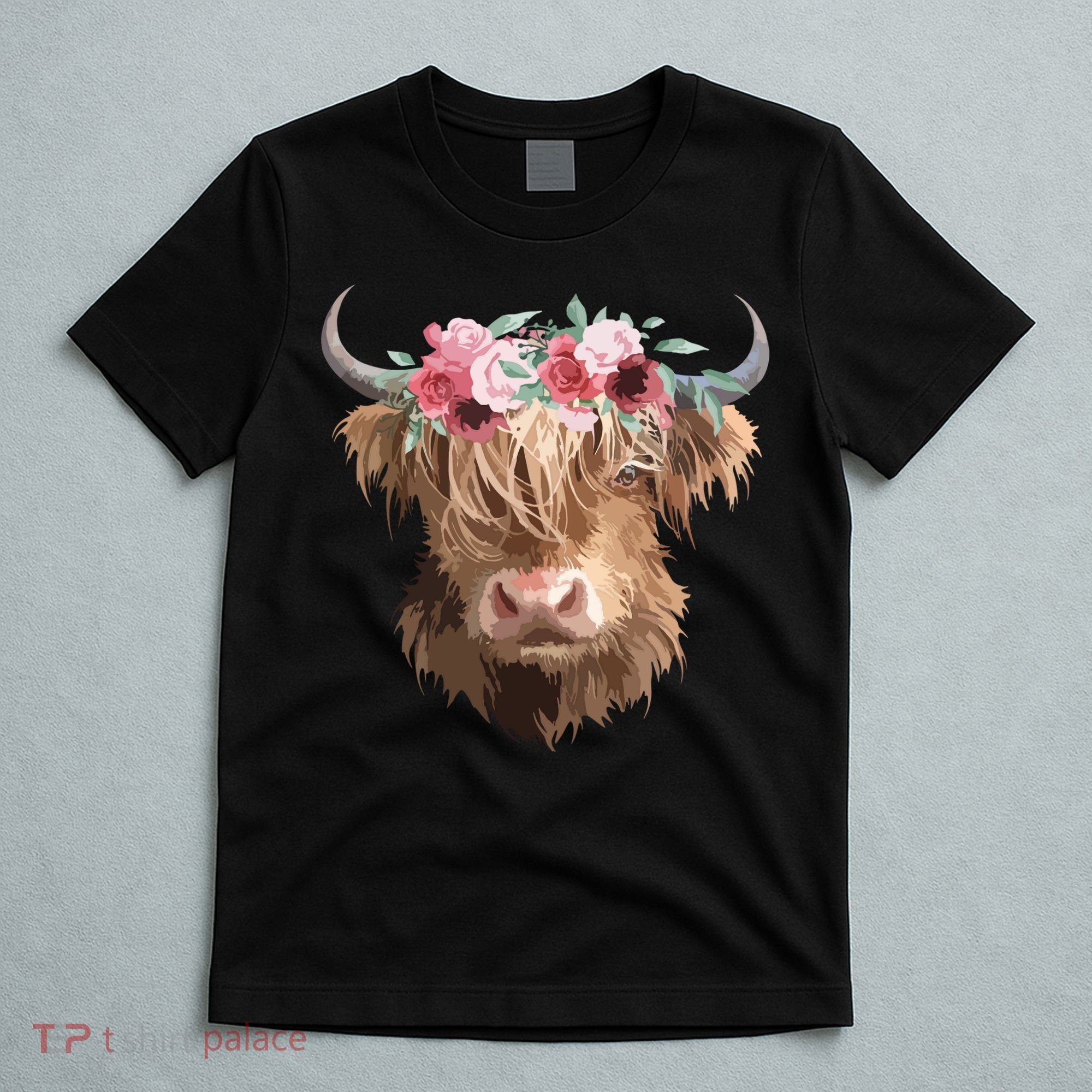 Highland Cow Painting T-Shirt