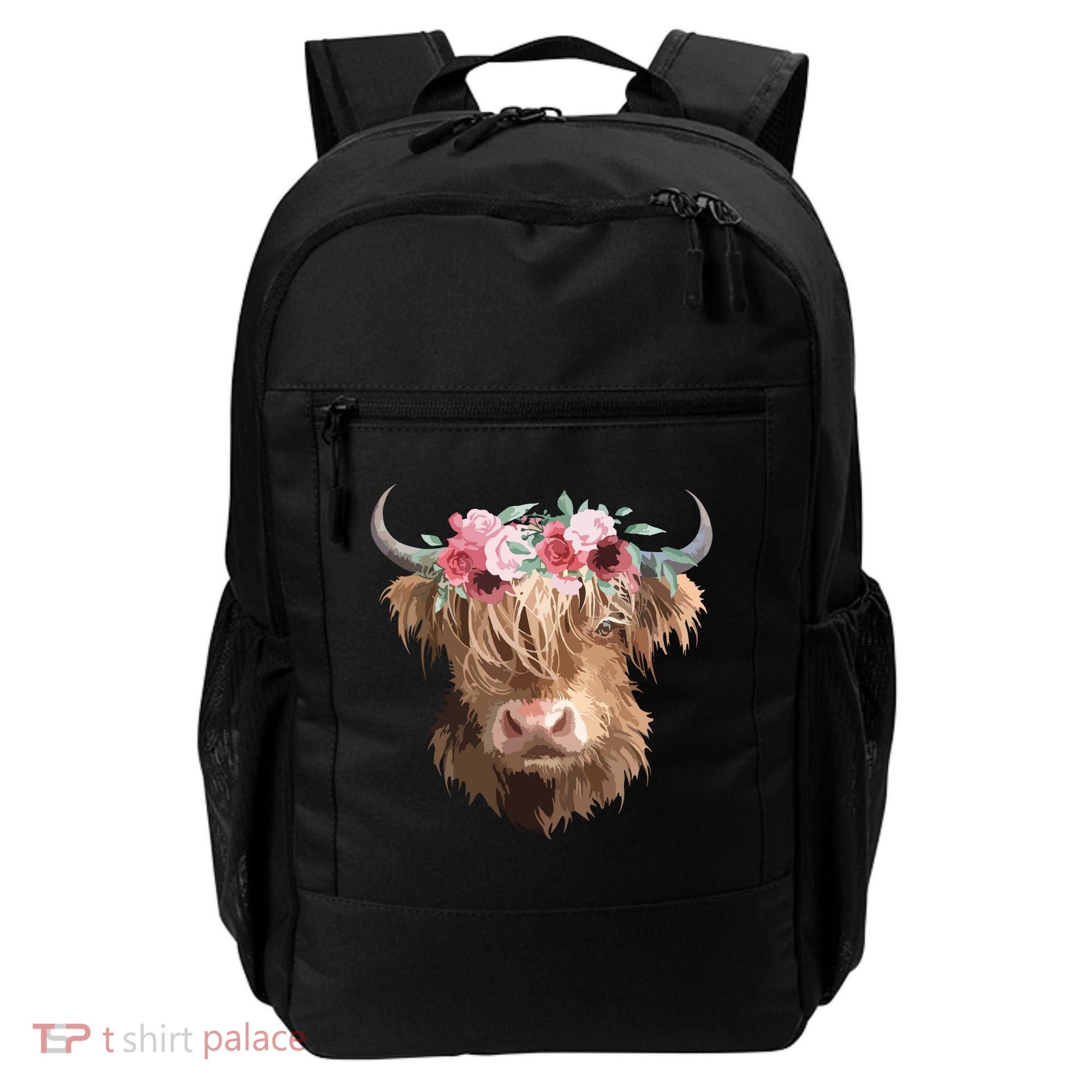Highland Cow Painting Backpack