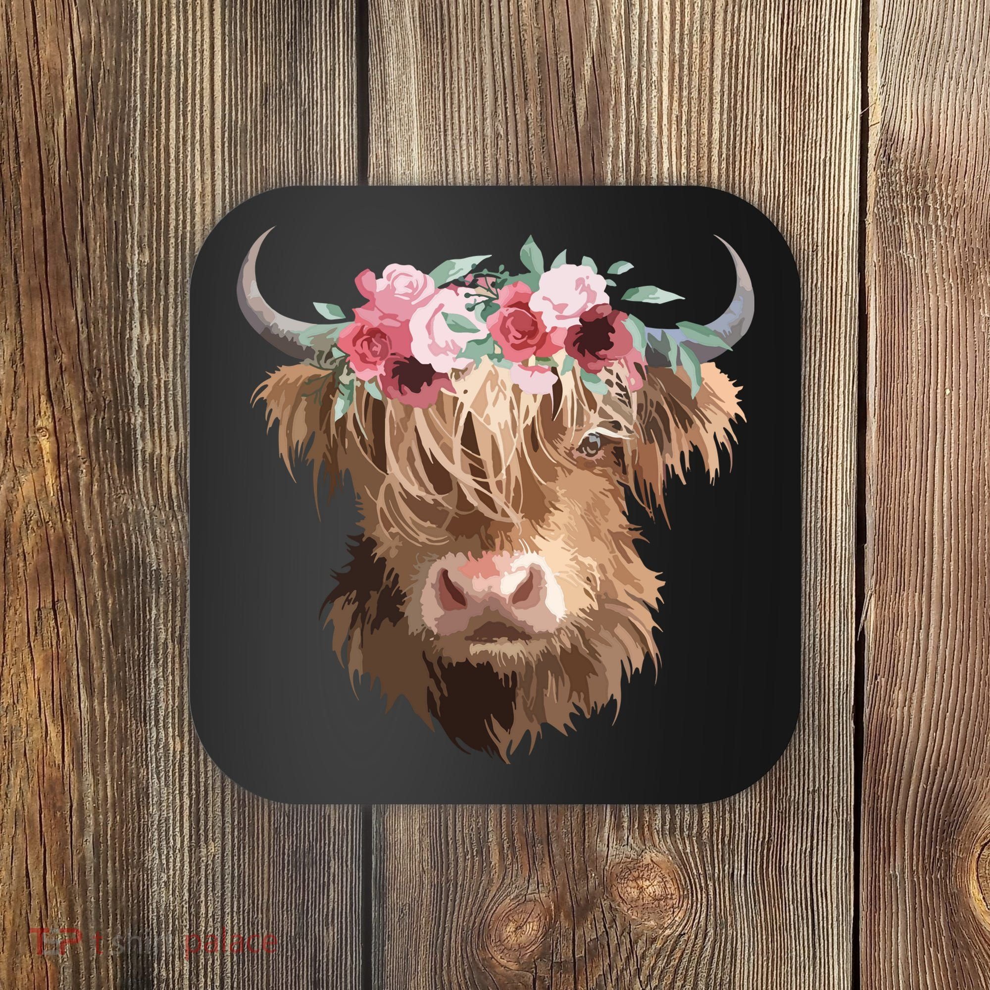 Highland Cow Painting Coaster