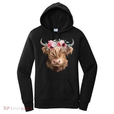 Highland Cow Painting Women's Hoodie