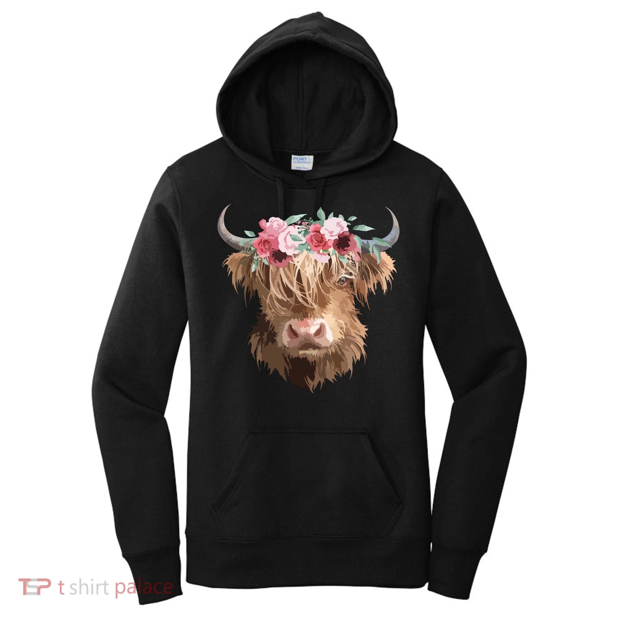 Highland Cow Painting Women's Hoodie
