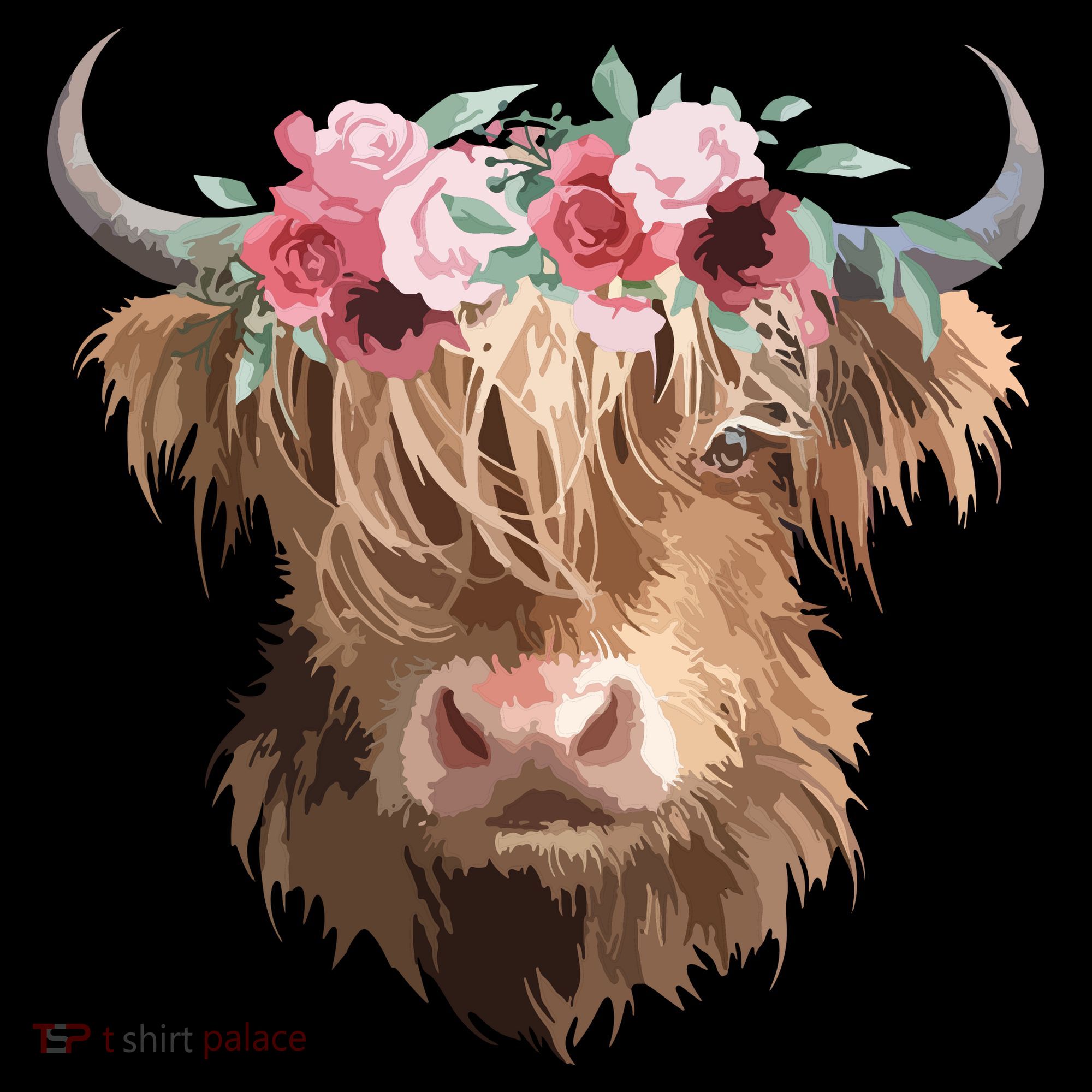 Highland Cow Painting Women's Hoodie
