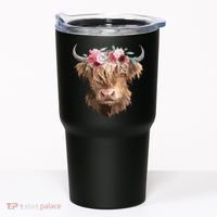 Highland Cow Painting Tumbler thumb 0
