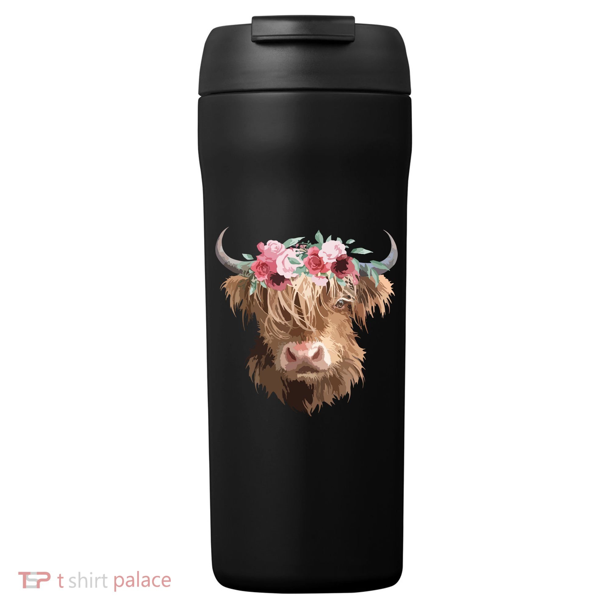 Highland Cow Painting 24oz Duet Stainless Steel Tumbler