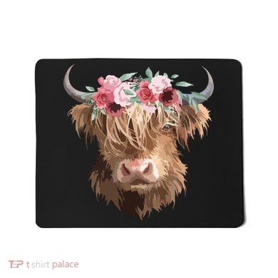 Highland Cow Painting Mousepad