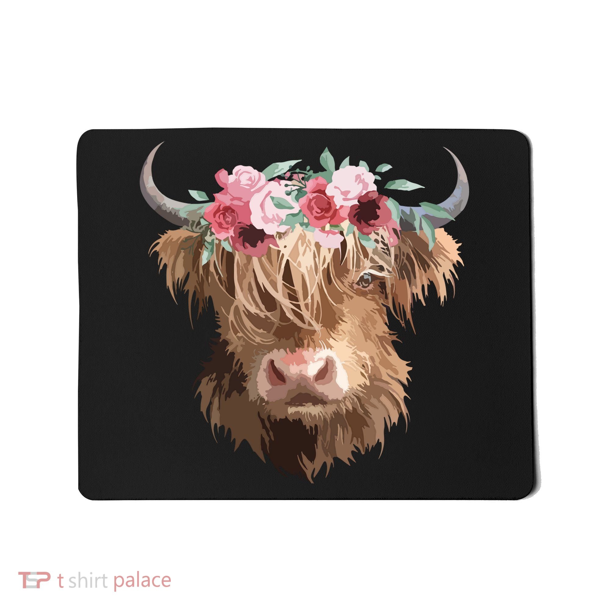 Highland Cow Painting Mousepad