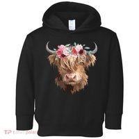 Highland Cow Painting Toddler Hoodie thumb 0
