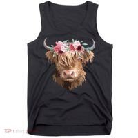 Highland Cow Painting Tank Top thumb 0