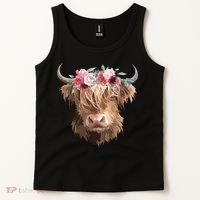 Highland Cow Painting Tank Top thumb 2