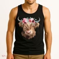 Highland Cow Painting Tank Top thumb 3