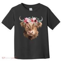 Highland Cow Painting Toddler T-Shirt thumb 0