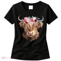 Highland Cow Painting Women's T-Shirt thumb 0