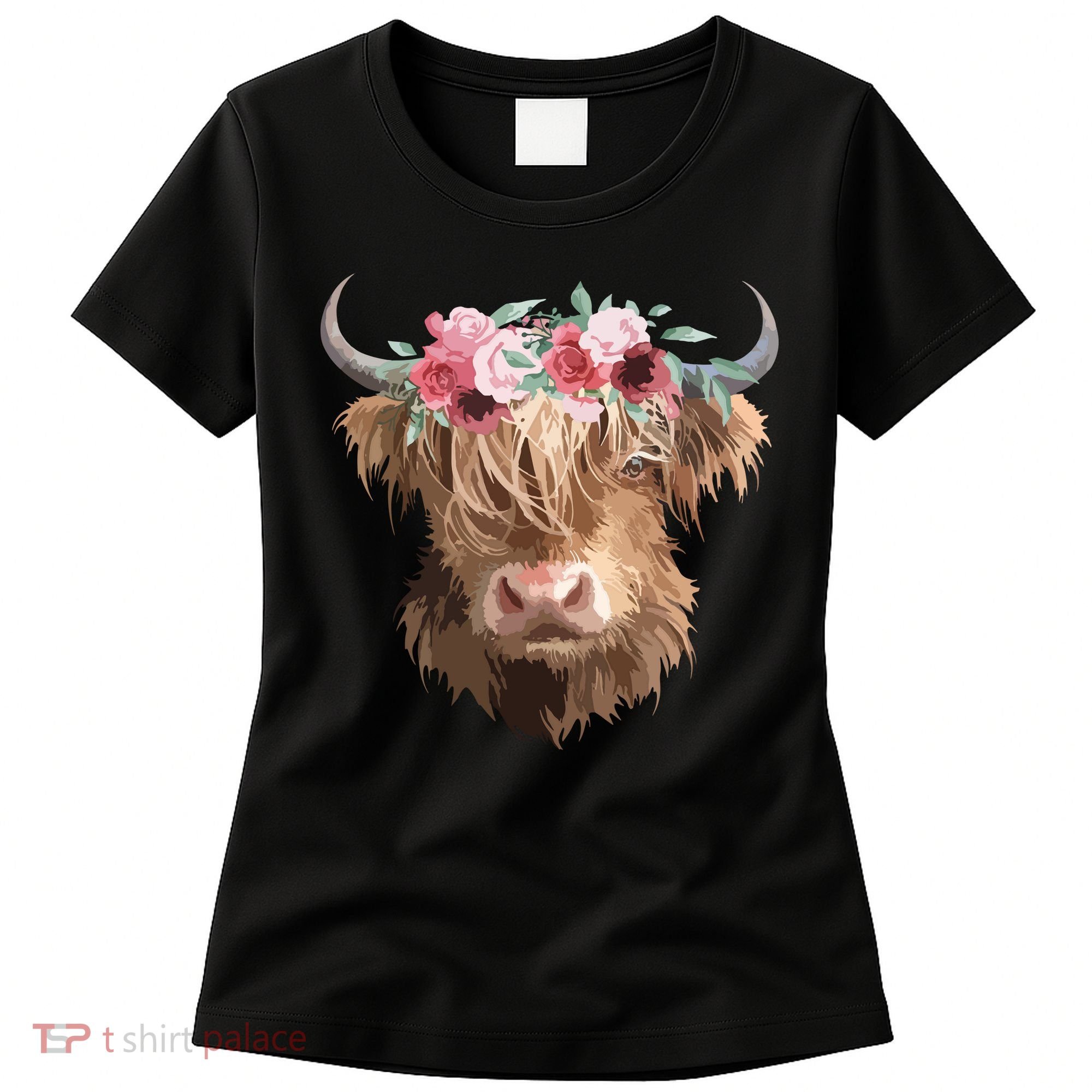 Highland Cow Painting Women's T-Shirt