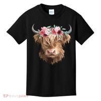 Highland Cow Painting Kids T-Shirt thumb 0