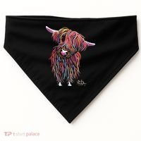 HiGHLaND CoW PRiNT ANiMaL PRiNT BoLLY USA-Made Doggie Bandana thumb 0