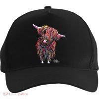 HiGHLaND CoW PRiNT ANiMaL PRiNT BoLLY Five-Panel Snapback Cap thumb 0