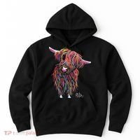 HiGHLaND CoW PRiNT ANiMaL PRiNT BoLLY Hoodie thumb 0