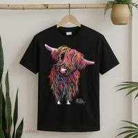 HiGHLaND CoW PRiNT ANiMaL PRiNT BoLLY T-Shirt thumb 2