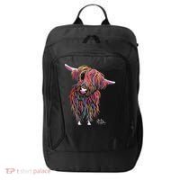HiGHLaND CoW PRiNT ANiMaL PRiNT BoLLY City Backpack thumb 0