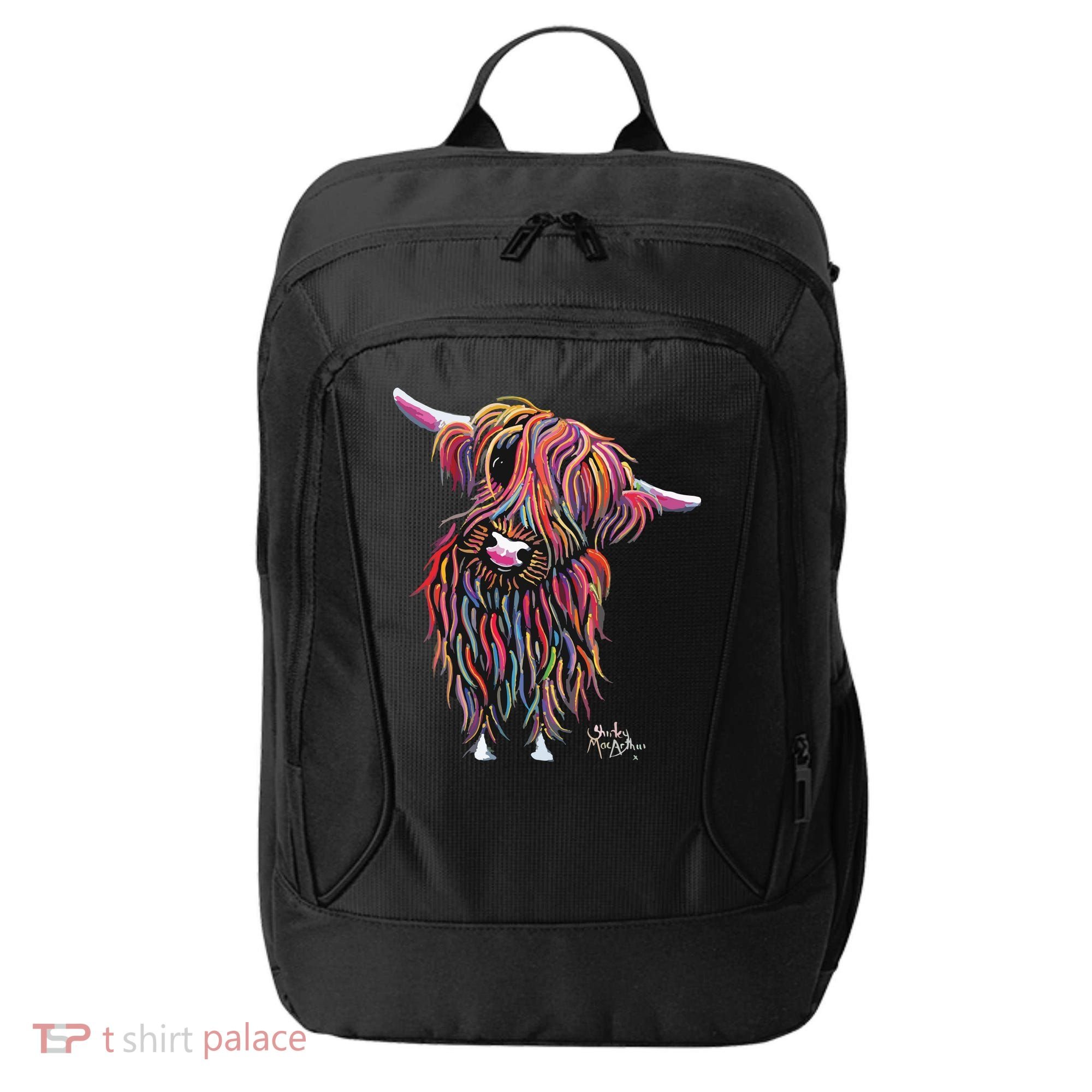 HiGHLaND CoW PRiNT ANiMaL PRiNT BoLLY City Backpack