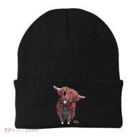 HiGHLaND CoW PRiNT ANiMaL PRiNT BoLLY Beanie thumb 0