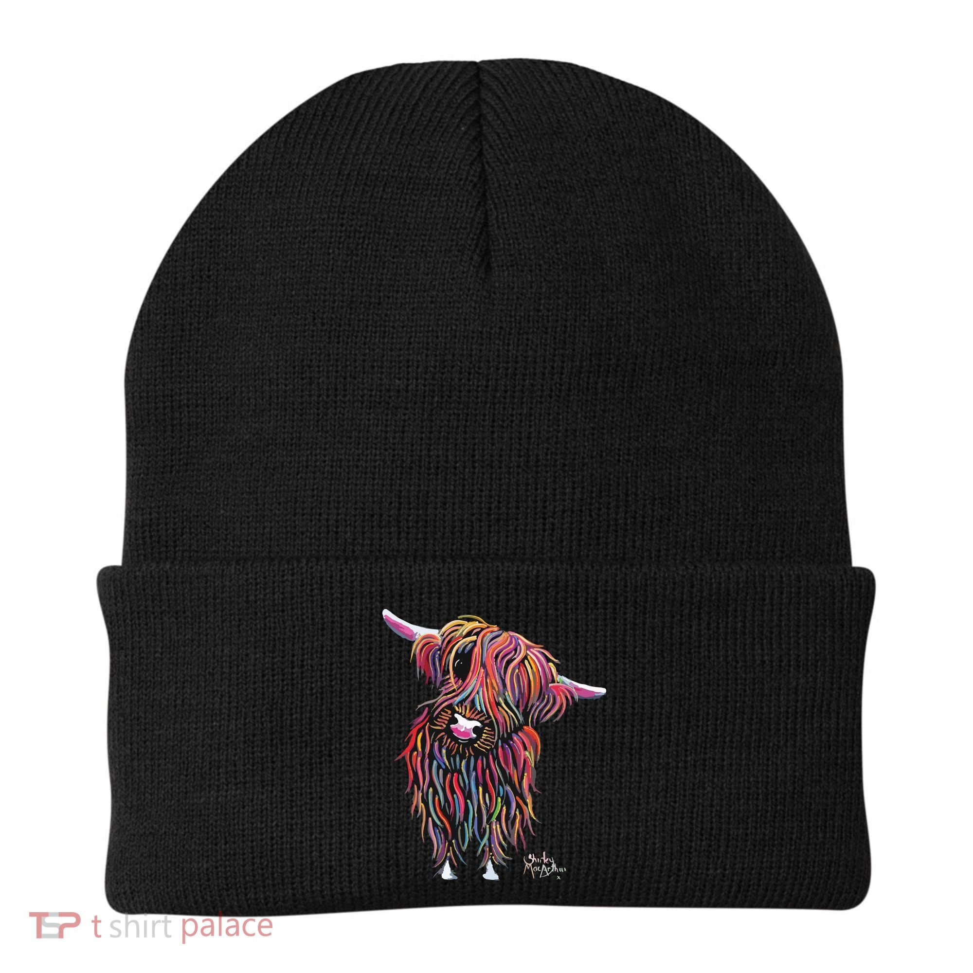 HiGHLaND CoW PRiNT ANiMaL PRiNT BoLLY Beanie