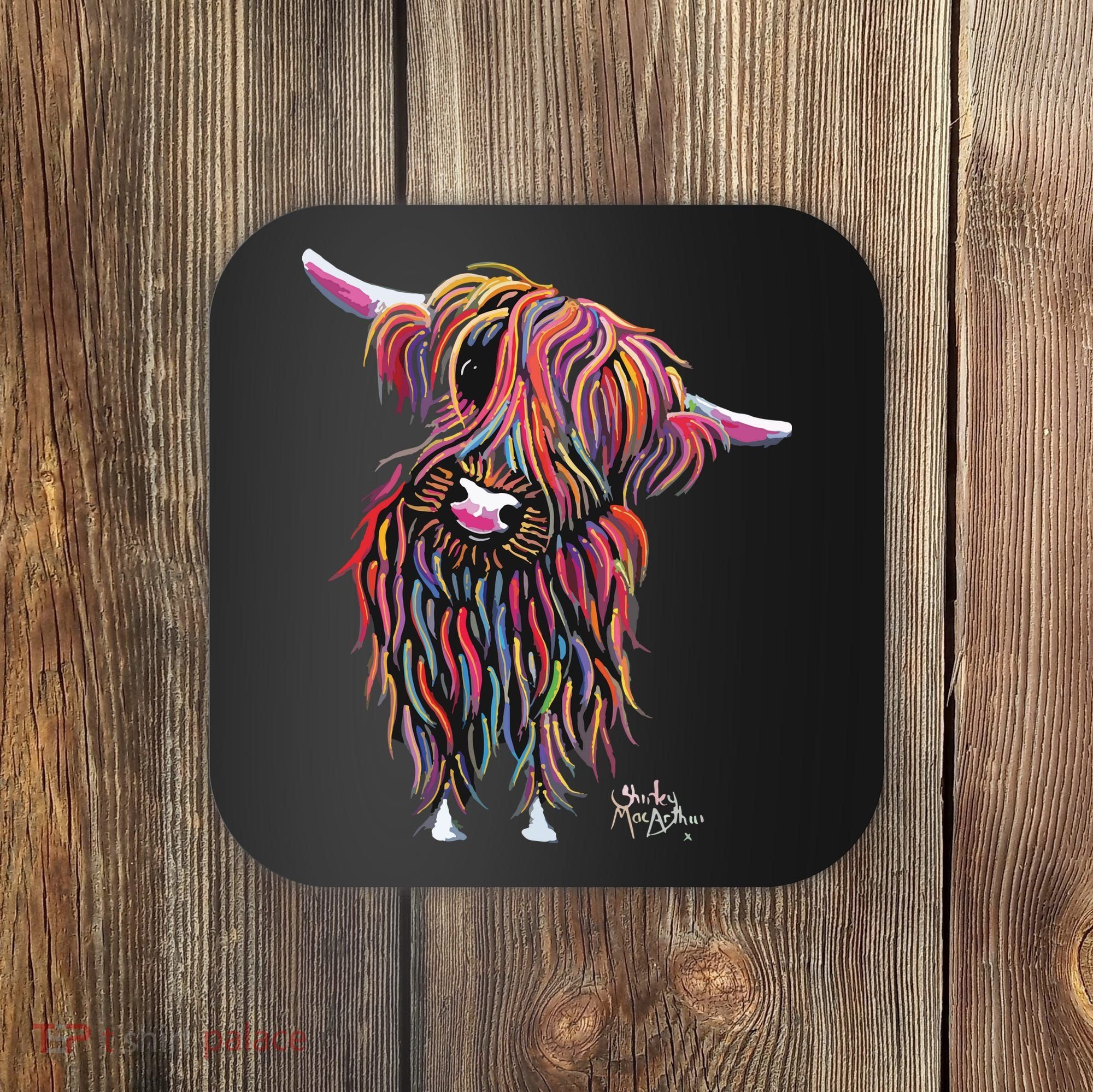 HiGHLaND CoW PRiNT ANiMaL PRiNT BoLLY Coaster