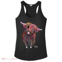 HiGHLaND CoW PRiNT ANiMaL PRiNT BoLLY Ladies PosiCharge Competitor Racerback Tank thumb 0