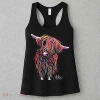 HiGHLaND CoW PRiNT ANiMaL PRiNT BoLLY Women's Tank Top thumb 3