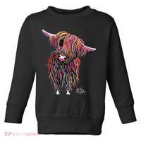 HiGHLaND CoW PRiNT ANiMaL PRiNT BoLLY Toddler Sweatshirt thumb 0
