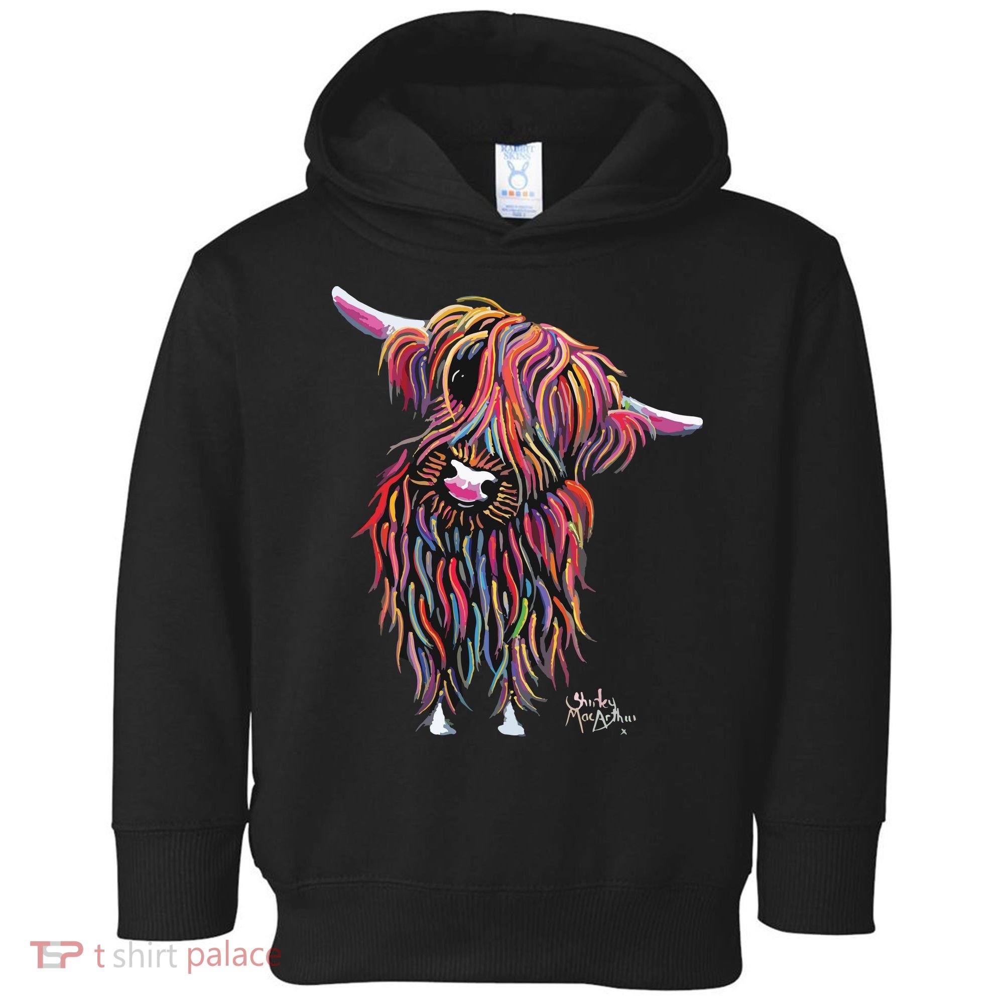 HiGHLaND CoW PRiNT ANiMaL PRiNT BoLLY Toddler Hoodie