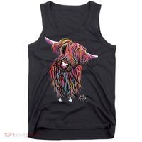 HiGHLaND CoW PRiNT ANiMaL PRiNT BoLLY Tank Top thumb 0