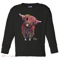 HiGHLaND CoW PRiNT ANiMaL PRiNT BoLLY Toddler Long Sleeve Shirt thumb 0