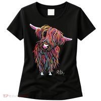HiGHLaND CoW PRiNT ANiMaL PRiNT BoLLY Women's T-Shirt thumb 0
