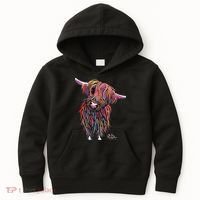 HiGHLaND CoW PRiNT ANiMaL PRiNT BoLLY Kids Hoodie thumb 0