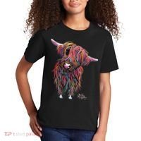 HiGHLaND CoW PRiNT ANiMaL PRiNT BoLLY Kids T-Shirt thumb 2