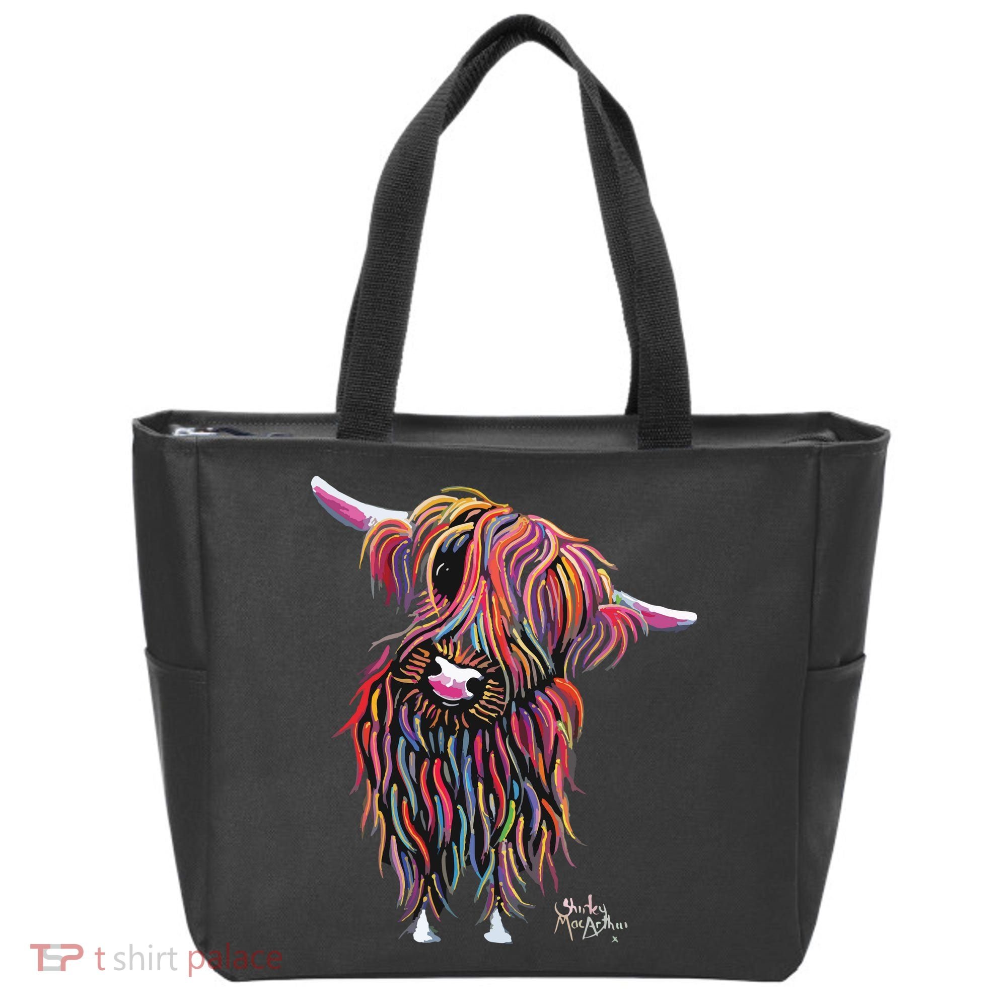 HiGHLaND CoW PRiNT ANiMaL PRiNT BoLLY Tote Bag