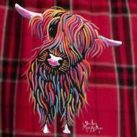 HiGHLaND CoW PRiNT ANiMaL PRiNT BoLLY Men's Flannel Plaid Pajama Pants thumb 2