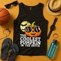 Halloween Coolest Pumpkin In The Patch Tank Top thumb 4