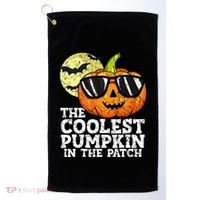 Halloween Coolest Pumpkin In The Patch Golf Towel thumb 0